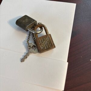 Vintage Tiny Locks With Key Guard And Walsco